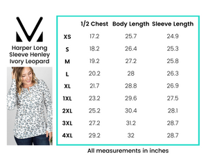 Harper Long Sleeve Henley Ivory Leopard