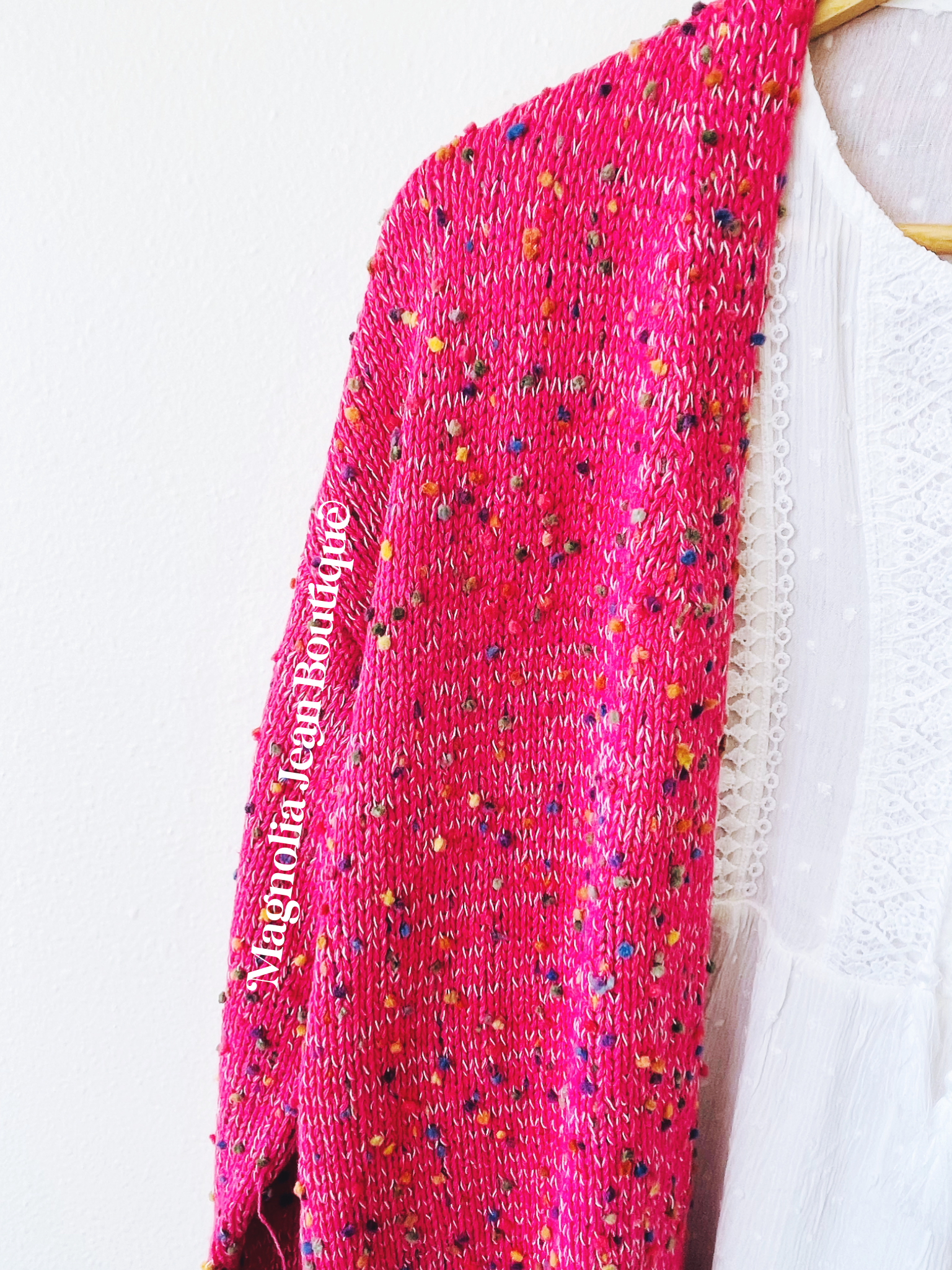 Miley Confetti Dot Cardigan Pink