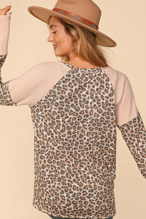 All For Love Pink Leopard Long Sleeve