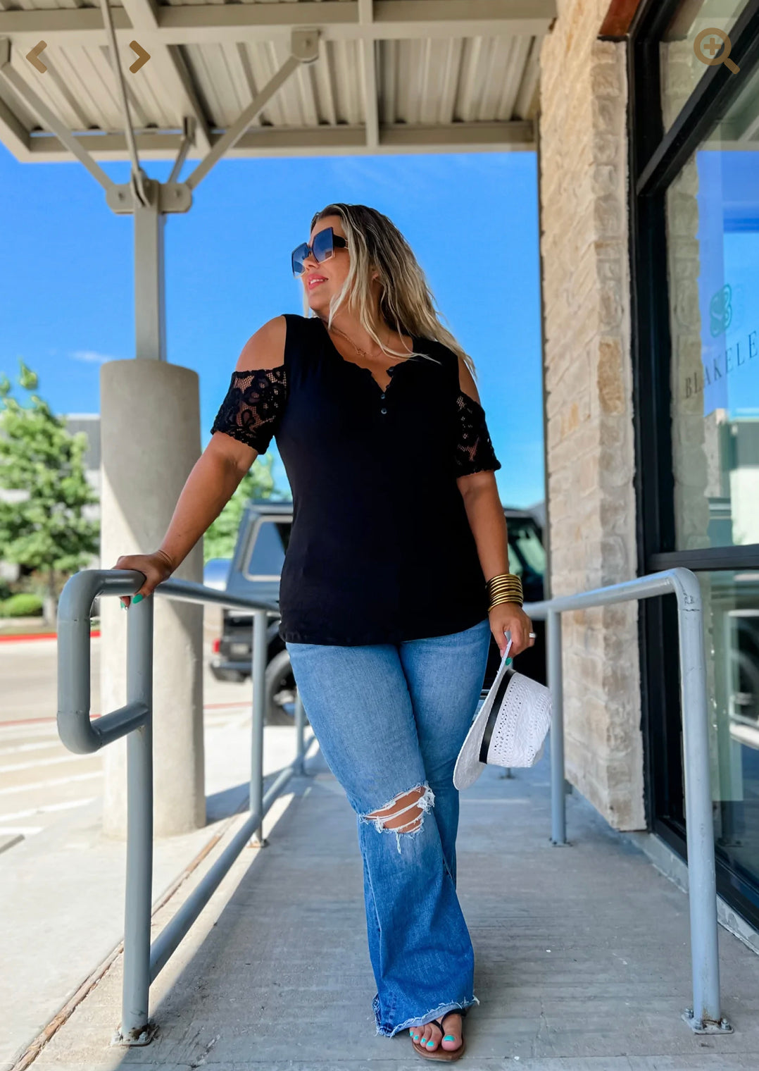 Quinn Lace Sleeve Top
