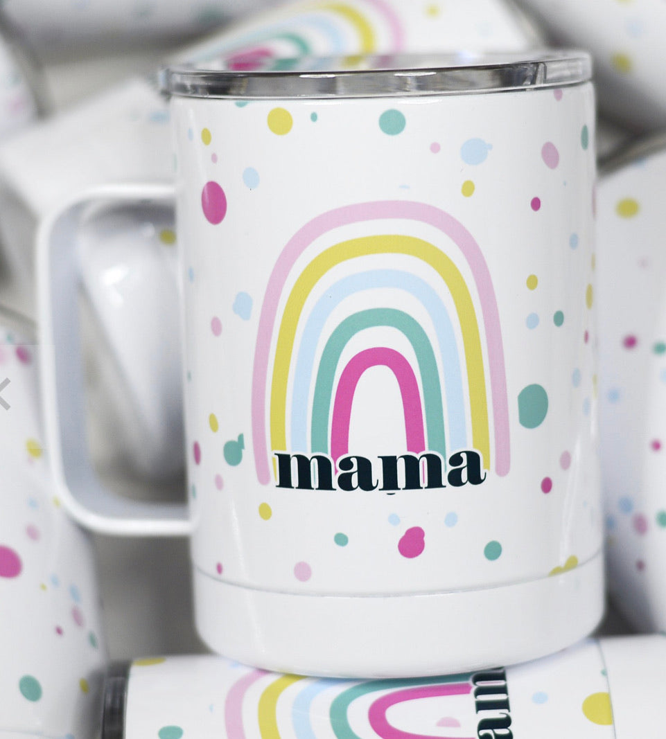 Mama Rainbow Insulated Mug