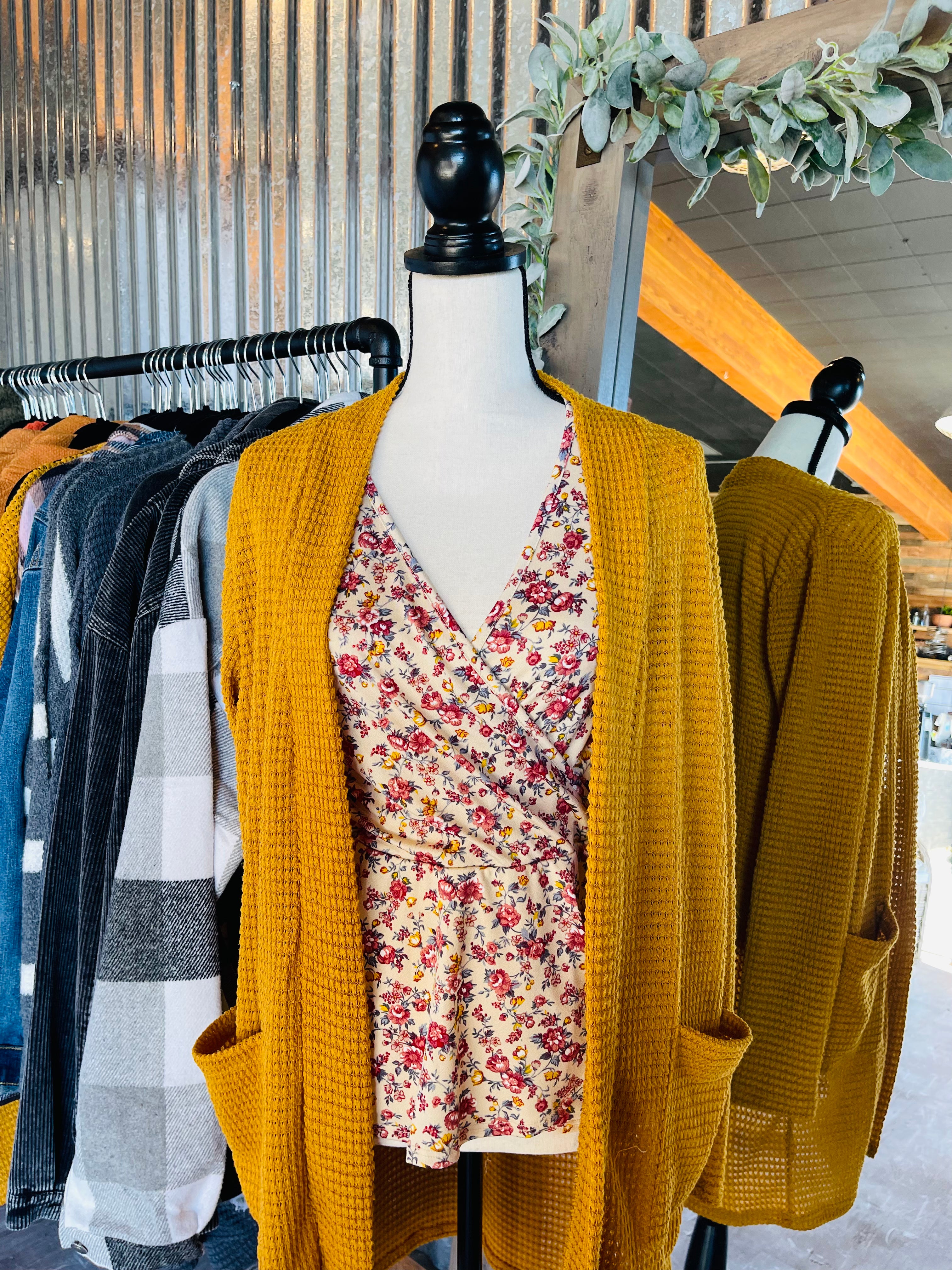 Fall Lola Cardigan Mustard