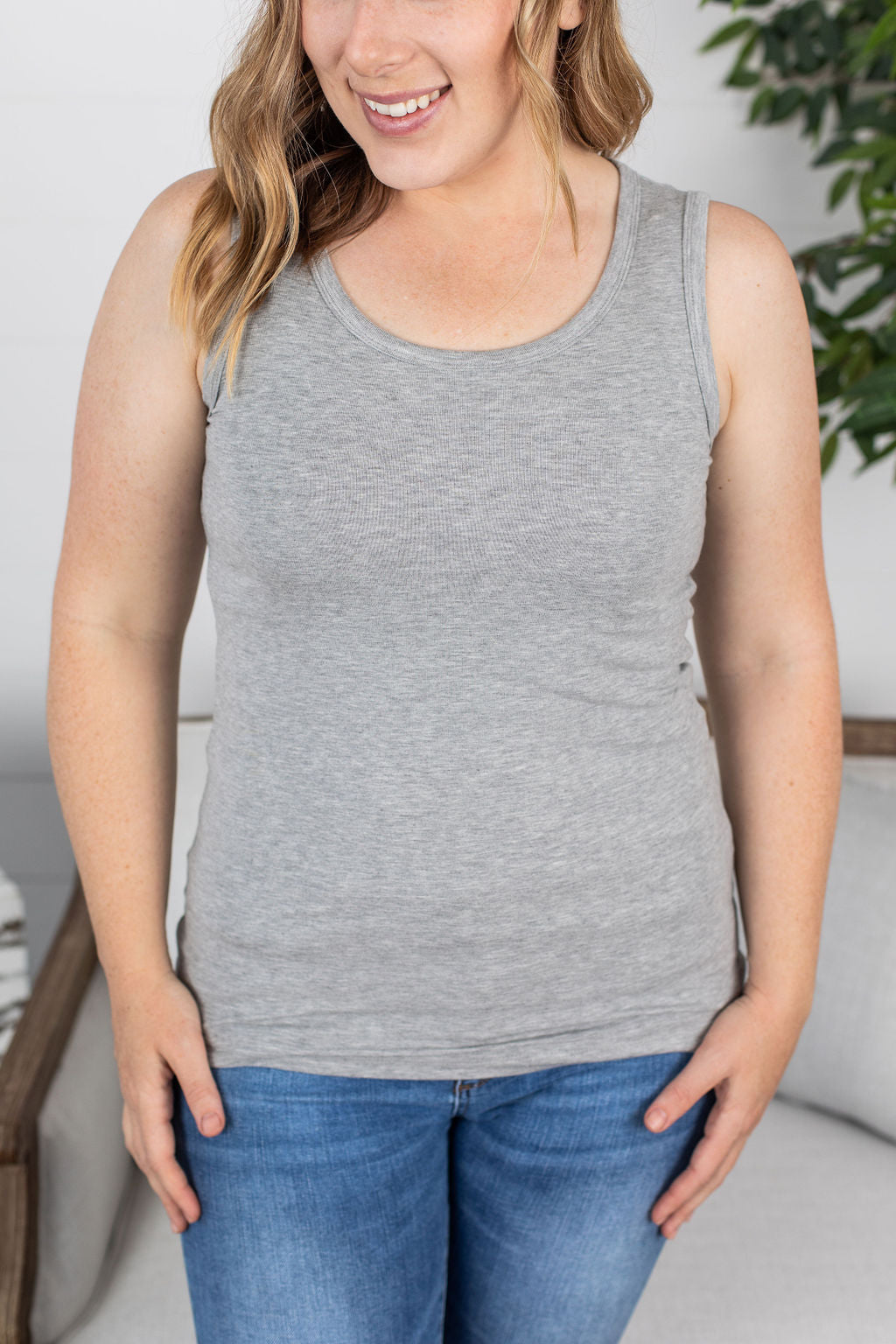 Ava Tank Light Grey