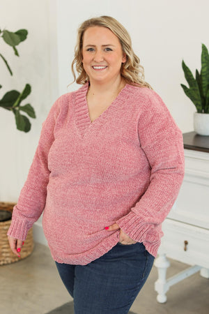 Chenille Tunic Sweater Blush