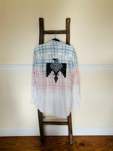 Upcycled Bleached Flannel LARGE