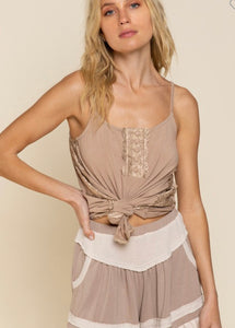The Avery Camisole in Mocha