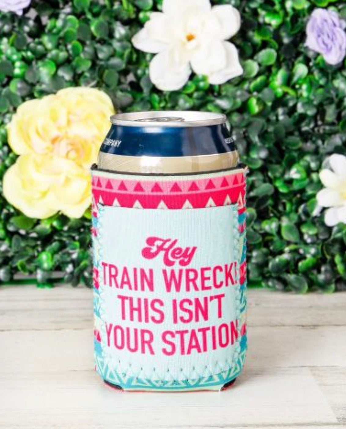 Peachy Keen Hey Train Wreck! This Isn’t Your Station Can Coolers
