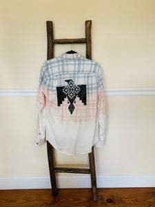 Upcycled Bleached Flannel SMALL