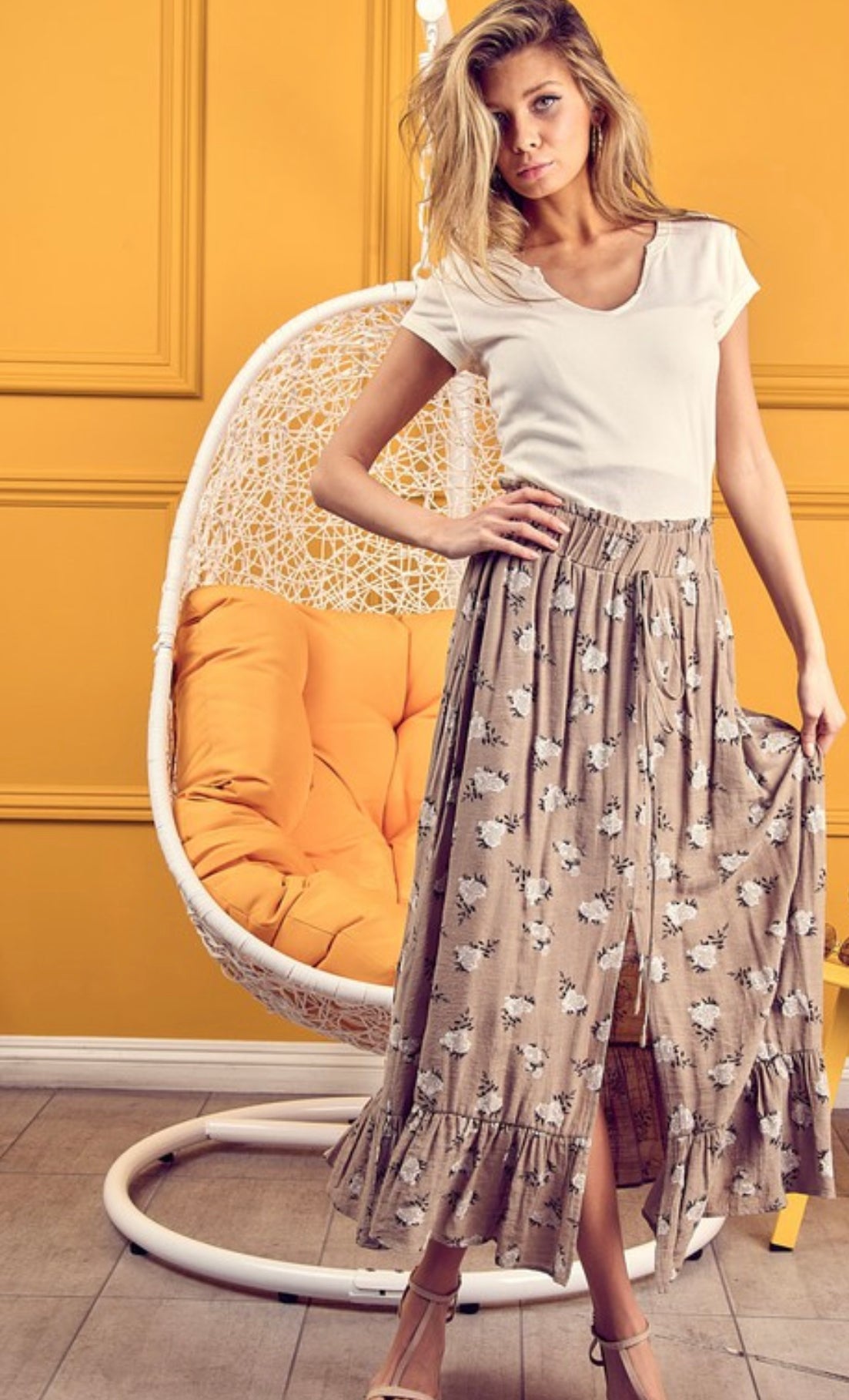 In The Still Of The Night Maxi Skirt