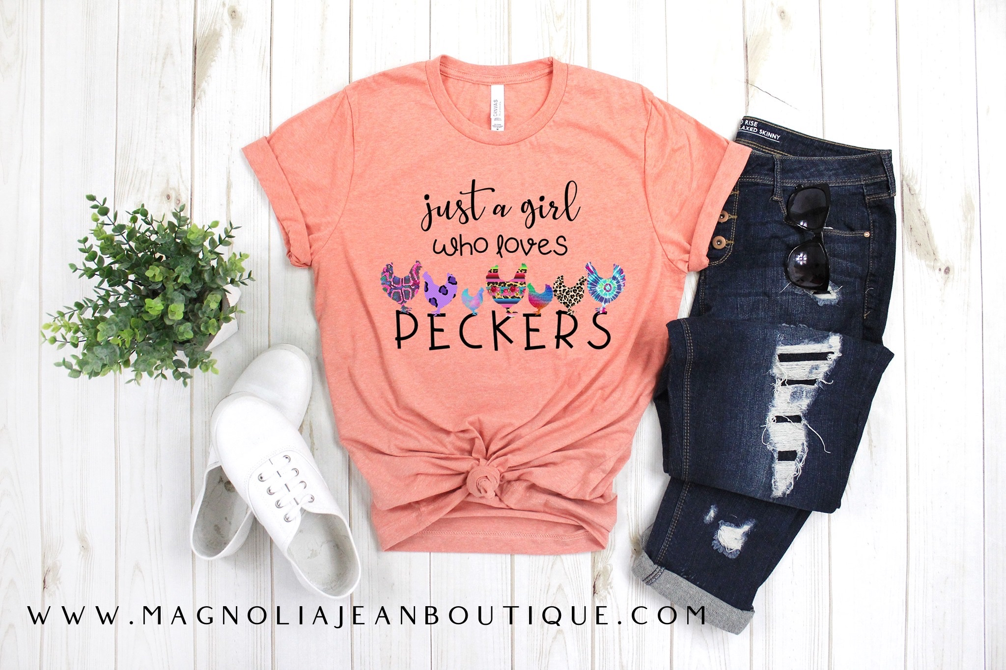 I’m Just a Girl Who Loves Peckers Graphic Tee